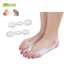 2 шт., силиконовый ортопедический корректор вальгусной деформации для ног, разделитель для пальцев, облегчение боли, педикюр, инструмент для ухода за ногами