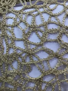 

Fashion Embroidered Net Lace top Quality French Tulle Mesh Lace Fabric for party dress