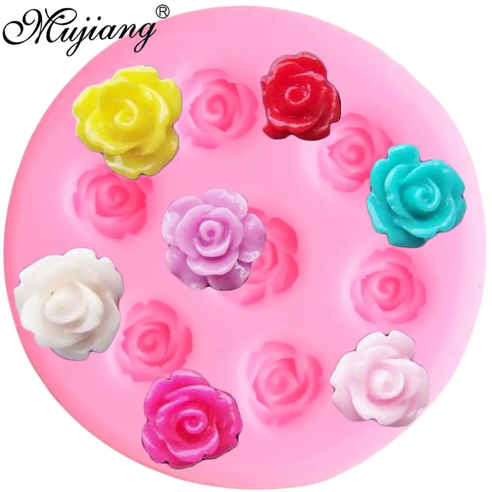 

Rose Flower Silicone Molds Chocolate Fondant Mold Sugarcraft Cupcake Topper Wedding Cake Decorating Tools Fimo Clay Candy Moulds