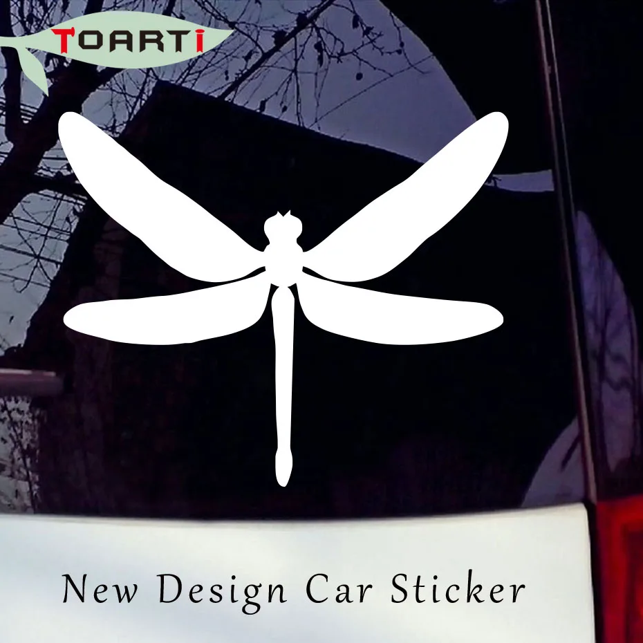12.7*10.6 CM Dragonfly Silhouette Vinyl Decals Car Sticker Auto Window