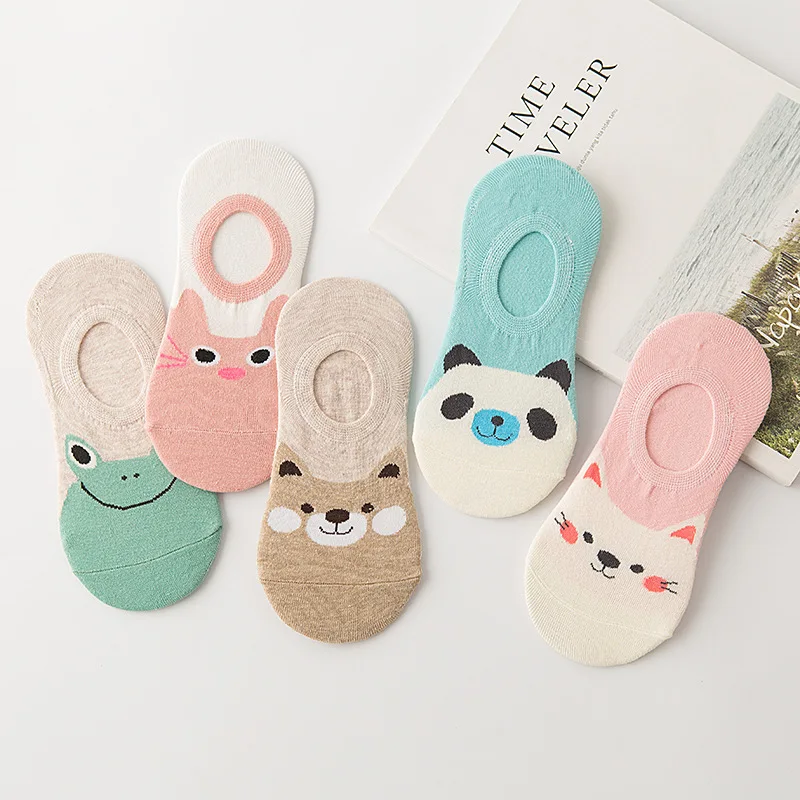 

happy panda/frog/dog thin socks gcds sushi funny nylon socks skarpetki damskie ankle calcetines socks women bull terrier
