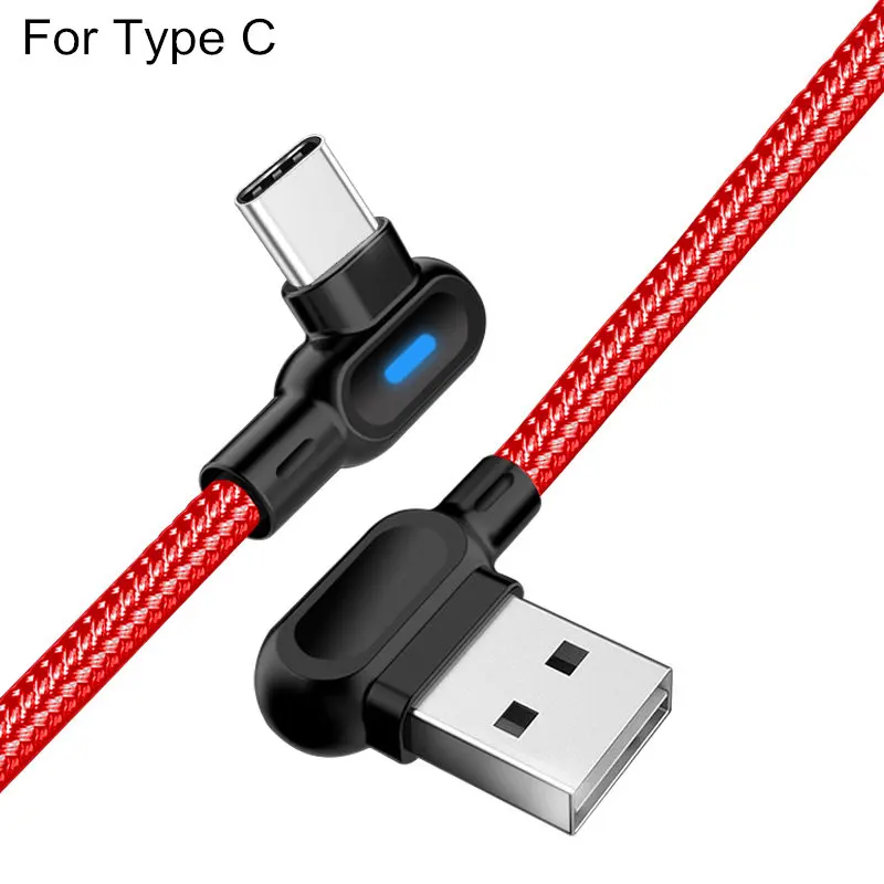 Олаф 90 градусов 1 м 2 м Быстрая Зарядка Micro usb type C кабель для samsung S8 S9 S10 Xiaomi huawei LG Android Microusb USB-C кабели - Цвет: forType c