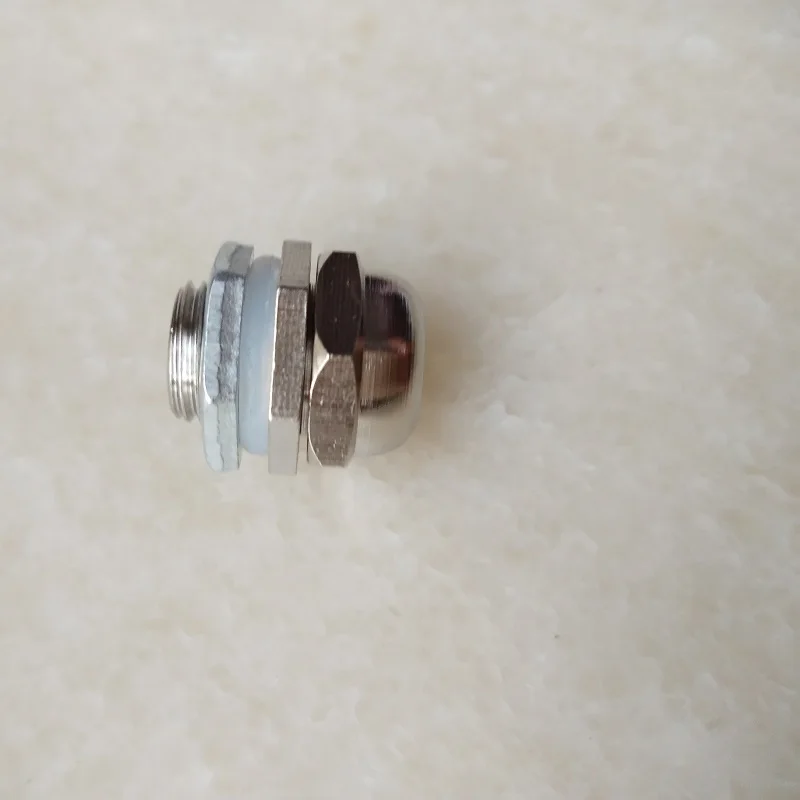 M10/M12 Nickel Plated Brass Metal Waterproof Cable Glands Connectors for Secure Wire Management 10pcs