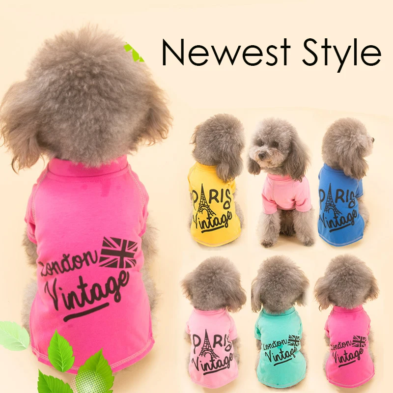 Pet Dog Clothes Product Dog for Small Dogs Summer Clothing Vest ChiHuaHua Dog Three Color