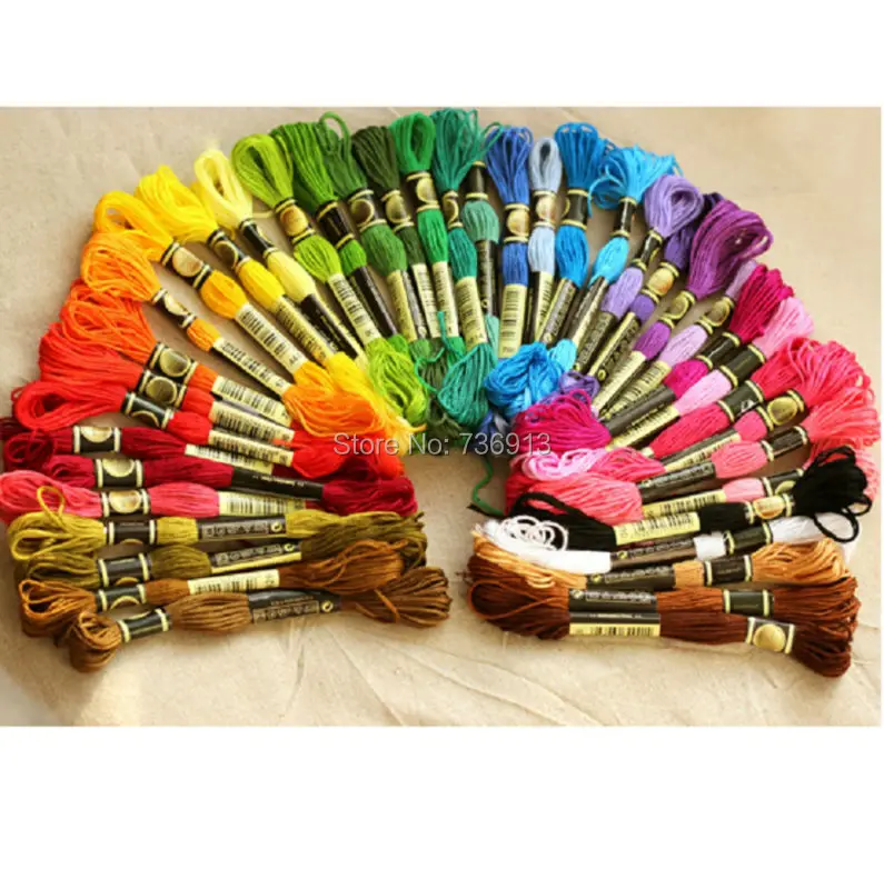 Wholesale Choose Any Colors Total 2235 Pieces Cross Stitch Thread Yarn