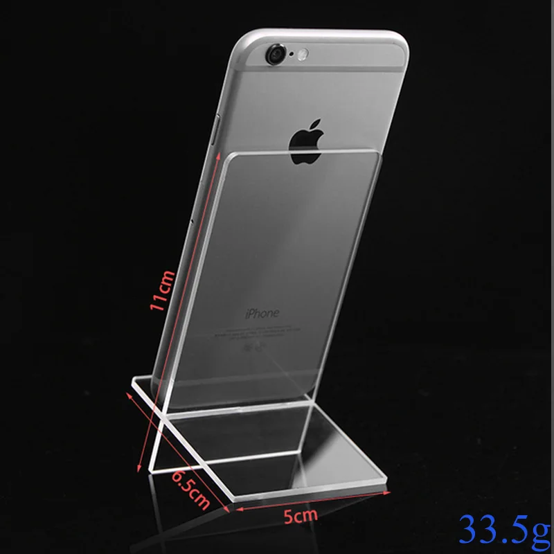 hot selling Clear Acrylic 1 Layer Cross Ornaments Display Shelf Mobile Cellphone Wallet Sun Glasses Rack Jewelry Display Shelf