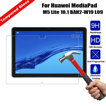 

Protective Film Tempered Glass Tablet Screen Protector Anti-explosion For Huawei MediaPad M5 Lite 10.1 BAH2-W19 L09 Glossy Film