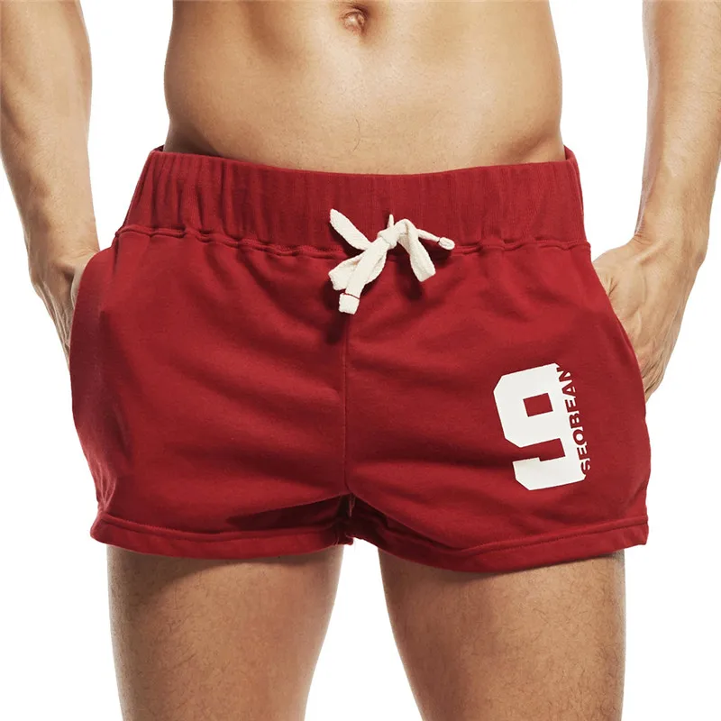 

Summer New Fashion 2019 Men's Shorts Cotton Polyester Leisure Cotton Drawstring Homme Slim Fit Men Sports Running Shorts z0407