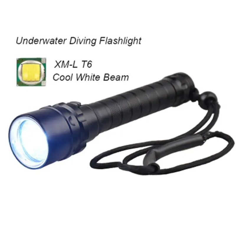 Discount 1000 LM T6 LED Glare Waterproof Fill Light Scuba Diving Flashlight Light Underwater Maximum 100 Meters Professional Diving Light 4