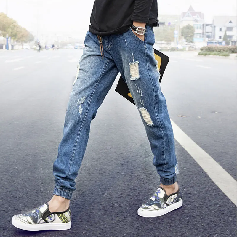 drawstring jogger jeans