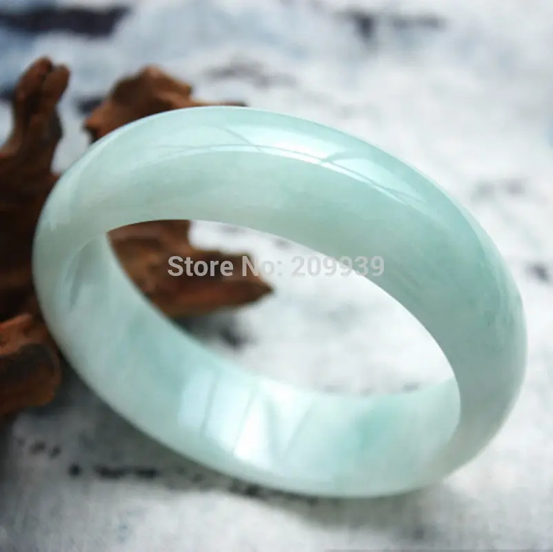 

N1038 Diameter 57mm Grade A Bean Kind 100% Natural Jade Bracelet Jade (A0427) -Top quality free shipping