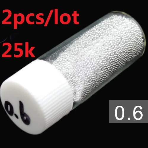 2 pieces/lot 25K 0.6mm BGA Reballing Leaded bga Solder Balls for