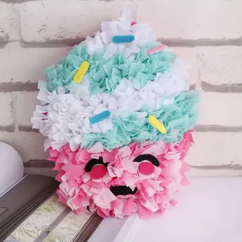 

DIY Cartoon Kid Pillow 1PC Creative DIY Cloth Crocheted Children's Long Entertainment Plush Pillows Home Decoration YZ