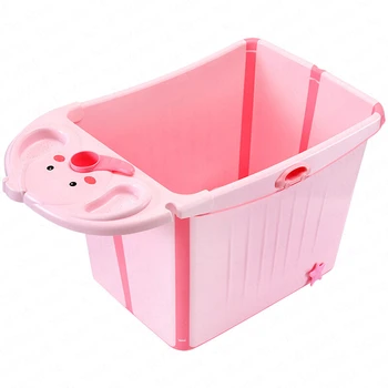 

Foldable Baby Bath Tub Large Newborn Children Bath Tub Children Can Sit Baby Bath Tub Household Storage Big Space Multifunction