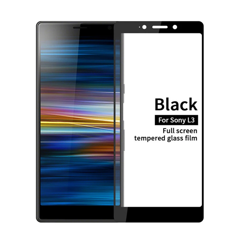 3D закаленное стекло для Sony Xperia L3 полное покрытие 9H пленка Взрывозащищенная