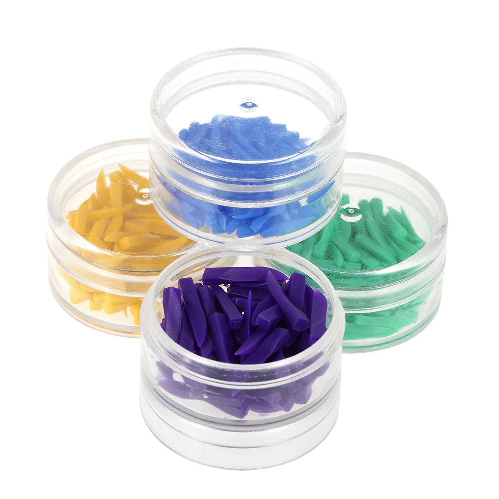 400Pcs Disposable Oral Care Dental Materials Wedges Medical 4 Size Plastic Dental Wedges Dentist