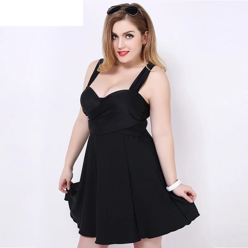 

New Tankini Plus Size Swimsuits Women Two Pieces Swimwear Ladies Push Up Bathing Suit Swimming Dress Beach Wear Large