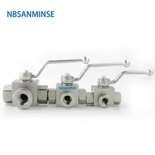 Гидравлический шаровой клапан KHB 3-ходовой клапан с наружной резьбой KHB3K-G 3/4 1 1-1/4 1-1/2 высокого давления клапан Sanmin