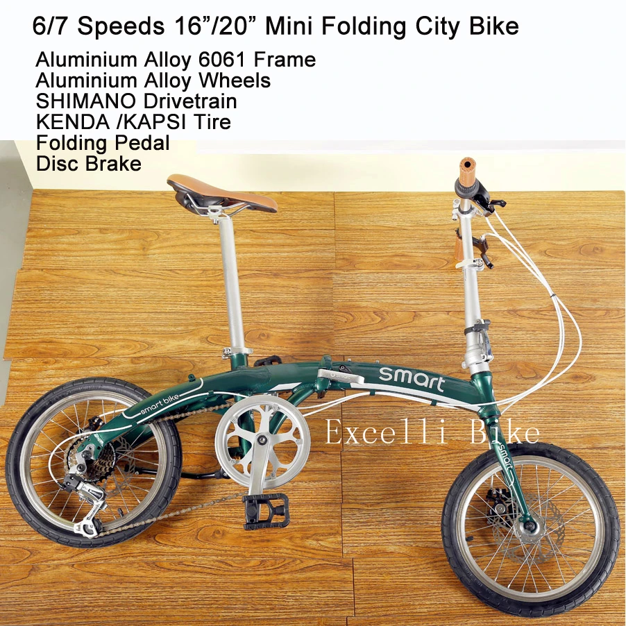 6/7 Скорость 16/20 &quotСкладной Велосипед 6/28 Спицы колеса Мини Plegable Bicicleta Горный