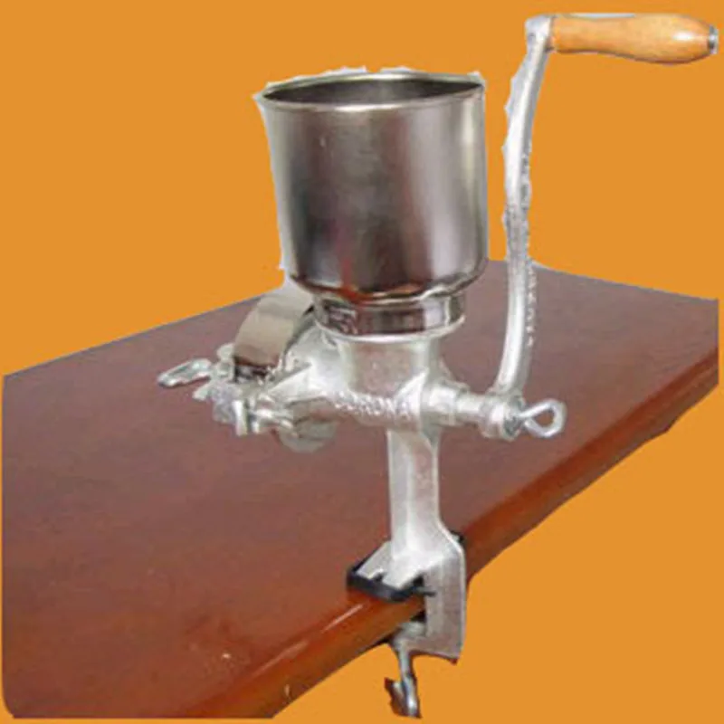 Cast Iron Corn Mill Grinder Manual Hand Crank Grains Oats Corn Wheat