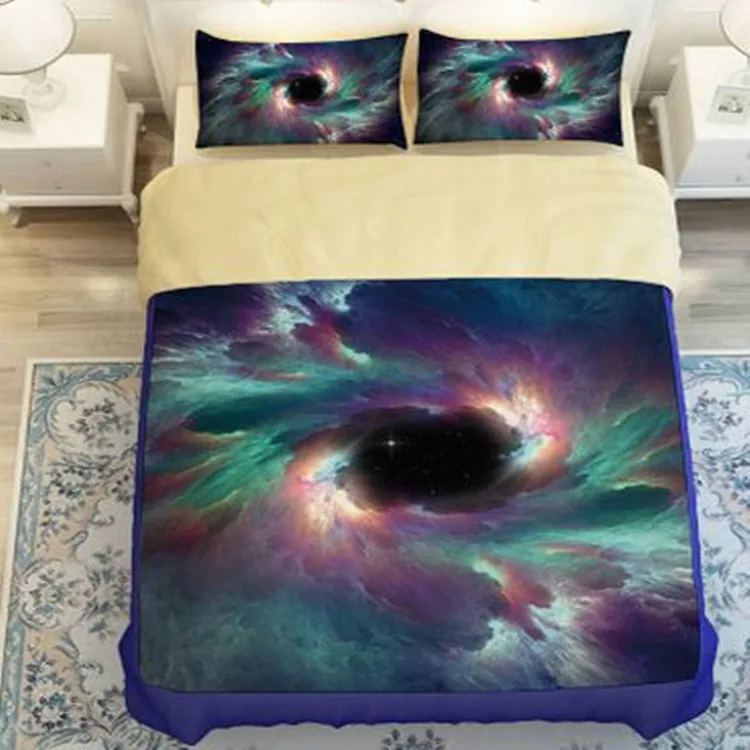 

Hipster Galaxy Bedding Set Universe Outer Space Themed Galaxy Home Textile Twin Single Double Full Queen Size Free Shipping