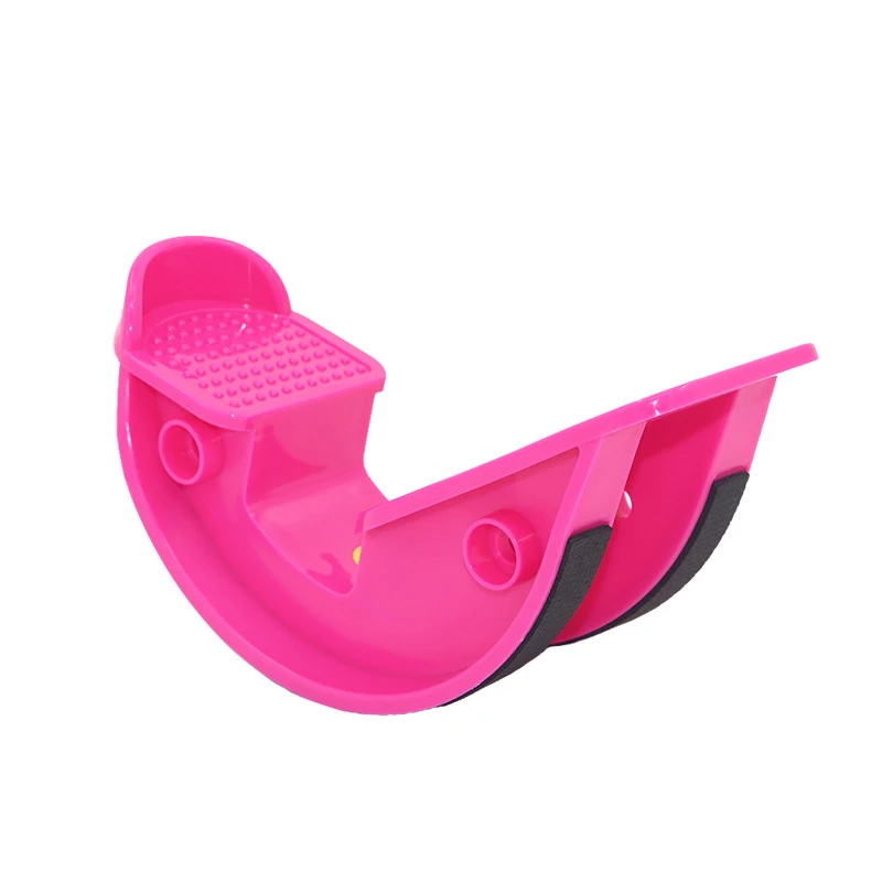 Фитнес Баланс Релаксация Тяговая пластина растягивающаяся обувь Йога растягивающееся устройство массаж ног Педаль барный стул натяжное устройство - Цвет: Розовый