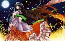 houraisan kaguya anime character kimono girl moon Home Decoration Canvas Poster