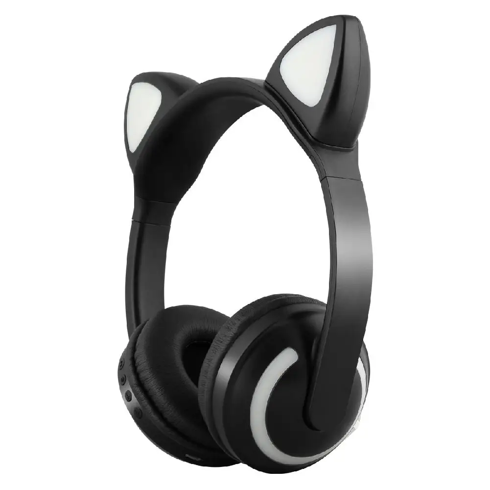 Bluetooth Animal Ear Headphones Women Flashing Glowing Cat Ear Headphones Gaming Headset LED Light Earphone R29