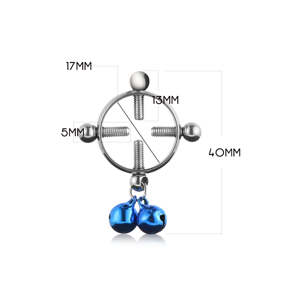 1 шт модный круглый колокольчик без пирсинга регулируемый винт ниппель кольцевой щит для тела без никеля поддельные пирсинг сексуальные украшения для тела