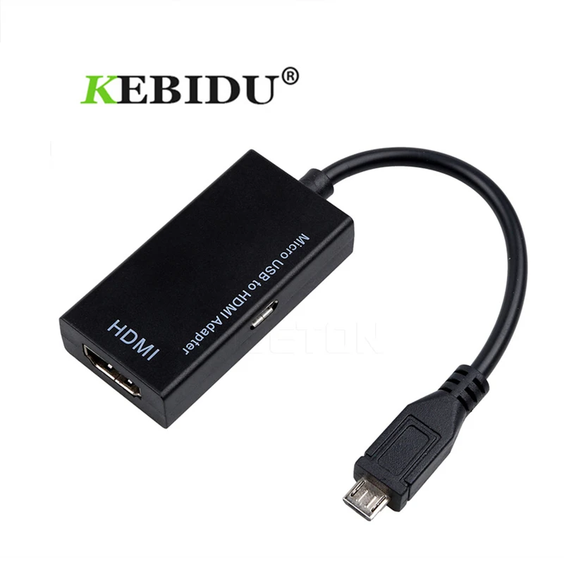 Kebidu Micro USB к HDMI Женский Кабель-адаптер 1080P HD для MHL устройства Адаптеры HDTV для samsung Galaxy HUAWEI