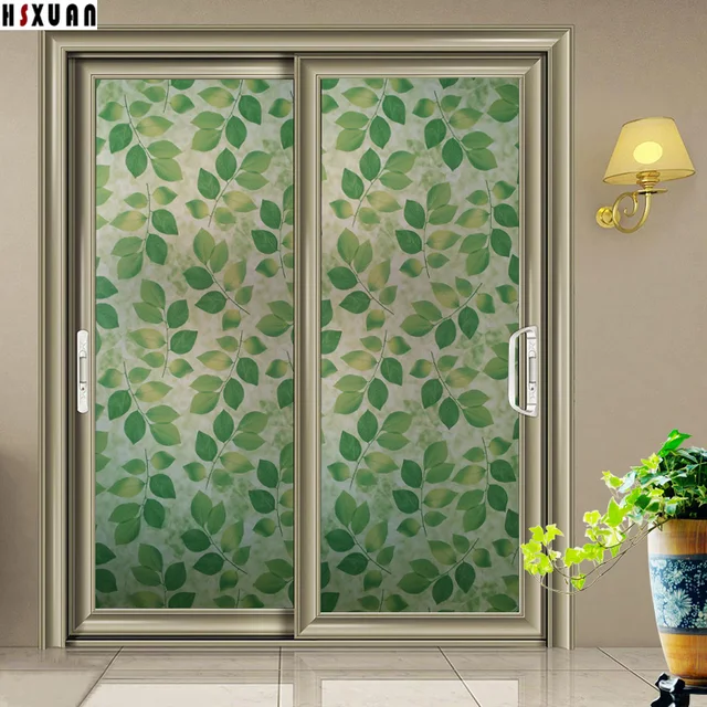 Aliexpress Sliding Gl Door Privacy Decorative Window Sliding Gl Door Privacy Decorative Window Film 91x100cm Green Self Adhesive Glue Stained Stickers