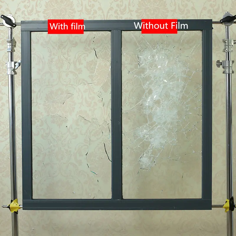 1,52x0,5 м 8 мил Защитная пленка для окон, защита стекла, защита от осколков, защита от красок, безопасность мебели, Взрывозащищенная