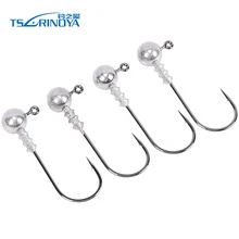 TSURINOYA привести голову рыболовный крючок 3,5 г 5 г джиг-головки Anzol пункт Pesca для мягкой приманки Pesca Anzuelos карп рыбалка отпуску Vissen
