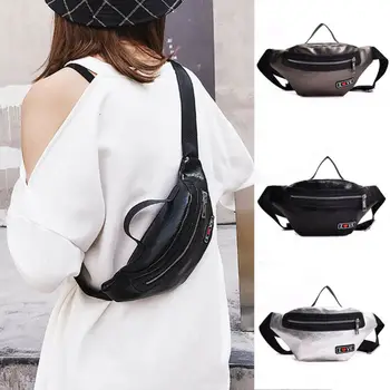 

2019 Newest Hot Women Love Printed Waist Fanny Pack Belt Bag Travel Hip Bum Bag Small Purse Chest Pouch PU Leather Waist Packs