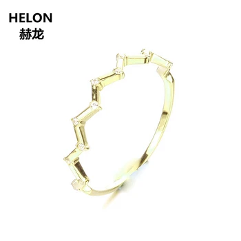 

Women Natural Diamonds Engagement Wedding Ring Solid 14k Yellow Gold Anniversary Fine Jewelry Girl Gift