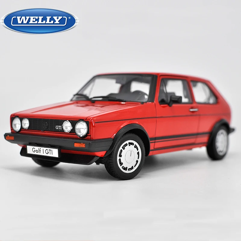 High simulation Welly 118 Volkswagen Golf GTI 1983 Advanced Alloy