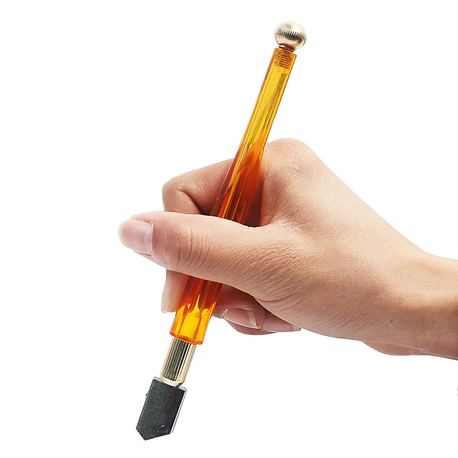 

Craft Tool Voor 6mm-12mm glas Antislip Handvat Olie Gevuld Harde Legering Glas Cutter DIY Tegel Spiegel Snijmes