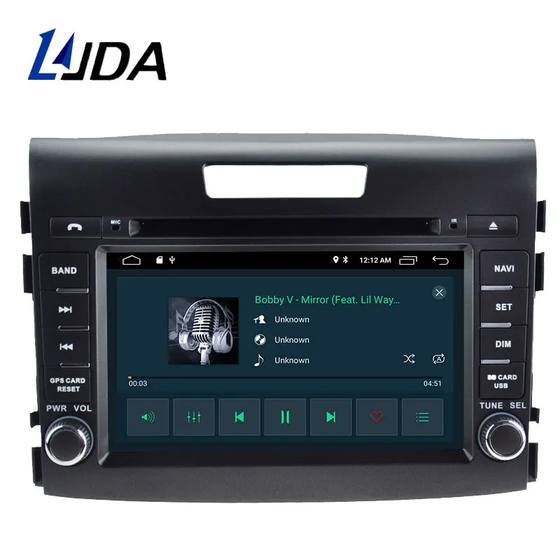 Sale LJDA 2Din Android 9.1 Car Radio For HONDA CRV CR-V 2012-2016 WIFI Car Multimedia Player Stereo GPS Navigation DVD IPS Auto Audio 1