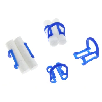 

Y&W&F 20pcs Cotton Roll Holder Disposable Dental Oral Care Blue Clip Isolator Tool For Dental Clinic Lab Orthodontic Supplies