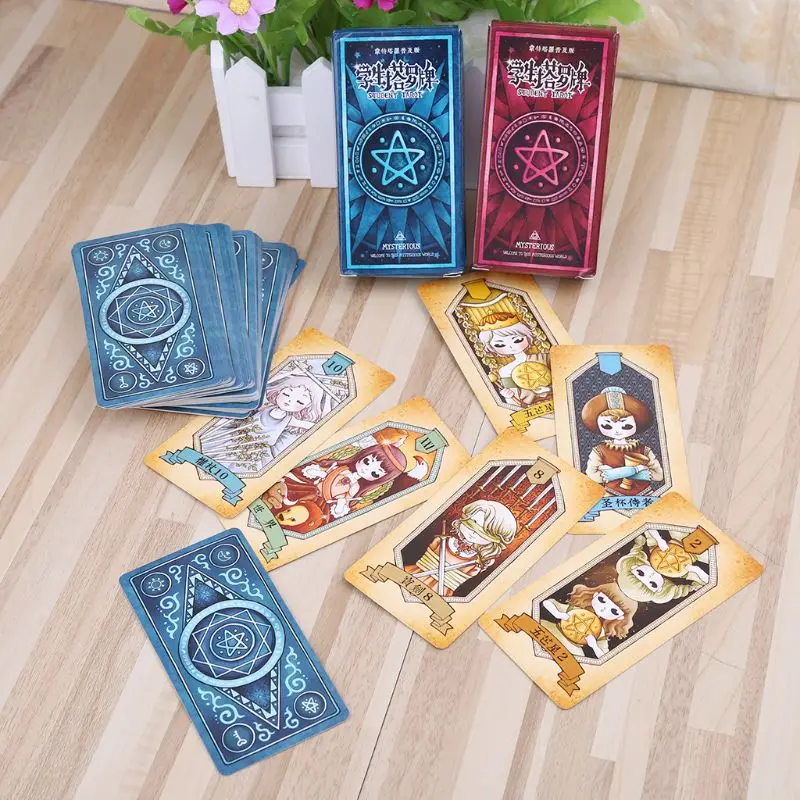 

Rider Tarot Cards With Colorful Box Mysterious Divination Astrology Tarot Cards Paper Card Board Game Accessory Random delivery