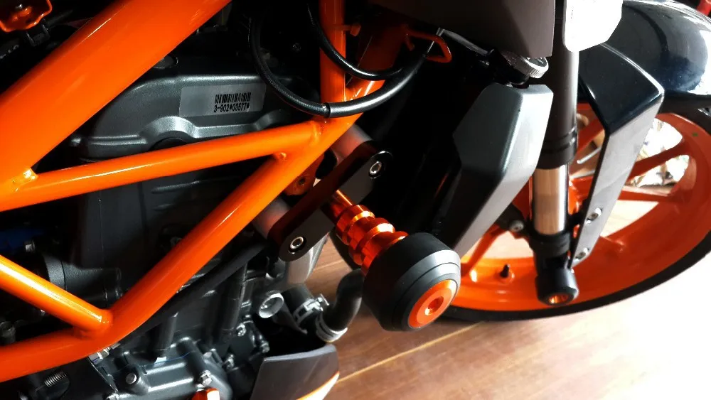 BJMOTO оранжевый мотоцикл левой и правой рамки ползунок анти Крушение протектор для KTM DUKE 125 200 250 390 DUKE390 DUKE250 DUKE200
