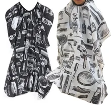 1 шт., крутой и мягкий салон, водонепроницаемый парикмахерский пеньюар, накидка, Барберы, черный парикмахерский халат, обертывание волос, инструменты для укладки волос