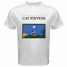 New Kitten STEVENS Rock Folk Music Singer Legend Men’s White T-Shirt Size S To 2XL Sleeve T Shirt Summer Men Tee Tops Clothing
