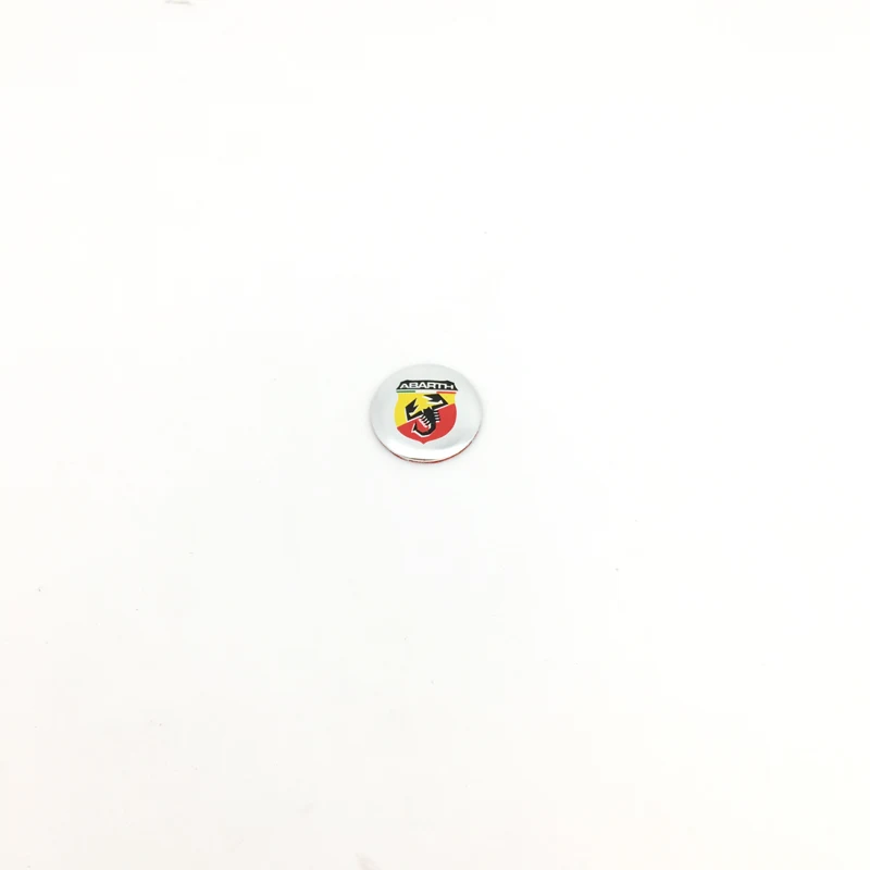 FTDF 5 шт. 14 мм автомобильные ключи наклейки с логотипом для Abarth 500 124 Fiat Punto Ducato Palio Bravo