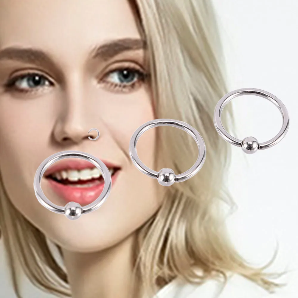 

2pcs/Lot New Fake Nose Ring Labret Lip Ring C Clip lip Piercing Helix Piercing Tragus Faux Nose Rings Hoop Neus Pircing
