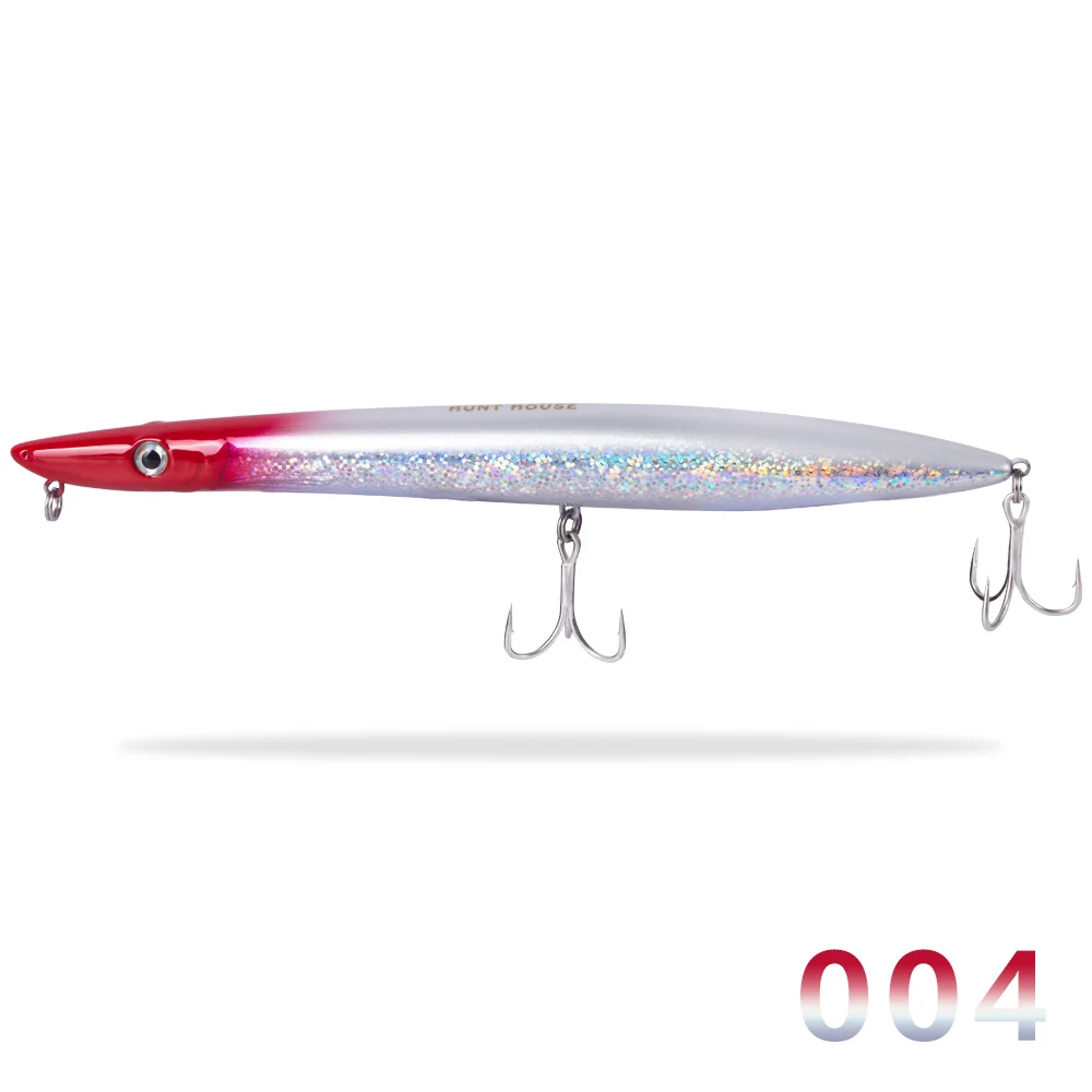 Hunthouse Гидра рыболовная приманка Barracuda Поверхностная приманка 180 мм/30 г 200 мм/40 г длинный Литой карандаш stickbait плавающий pesca - Цвет: 004