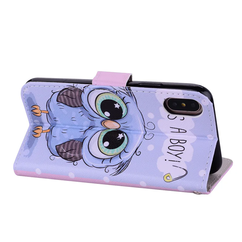 Flip Leather Case on For Coque iPhone XS Max Case For Fundas iPhone 6 6S 8 7 Plus 5 5S X XS XR Cover Painted Wallet Phone Cases Flip Leather Case on For Coque iPhone XS Max Case For Fundas iPhone 6 6S 8 7 Plus 5 5S X XS XR Cover Painted Wallet Phone Cases