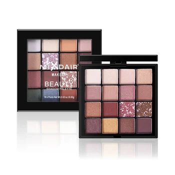 

16 Color Eyeshadow Palette Pigment Matte Shimmer Glitter Eye Shadow Makeup LongLasting Eye Palette Hua For Beauty Cosmetic