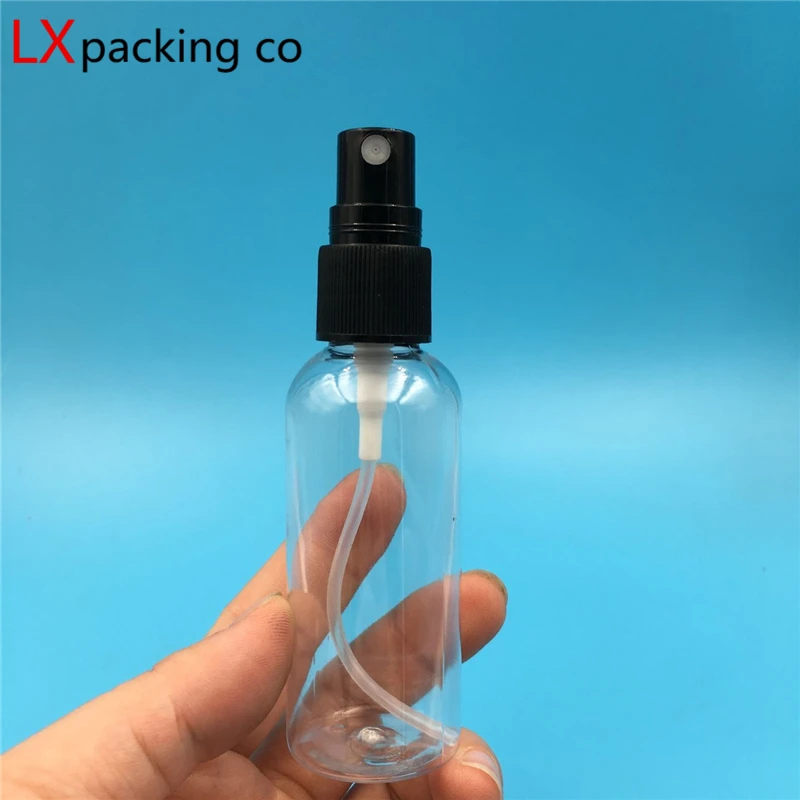 Free Shipping 10ml 15ml 20ml 30ml 40ml 50ml 60ml Clear Lucency Spary Bottles Black sprayer Perfume T Empty packinh bottles 