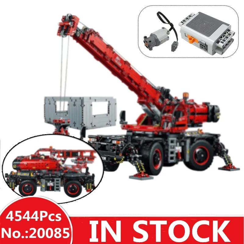 

IN STOCK H&HXY 20085 Technic 42082 Rough Terrain Crane Set Lepin Model Building Blocks Self-Locking Bricks Kits Boy's Toys Gifts